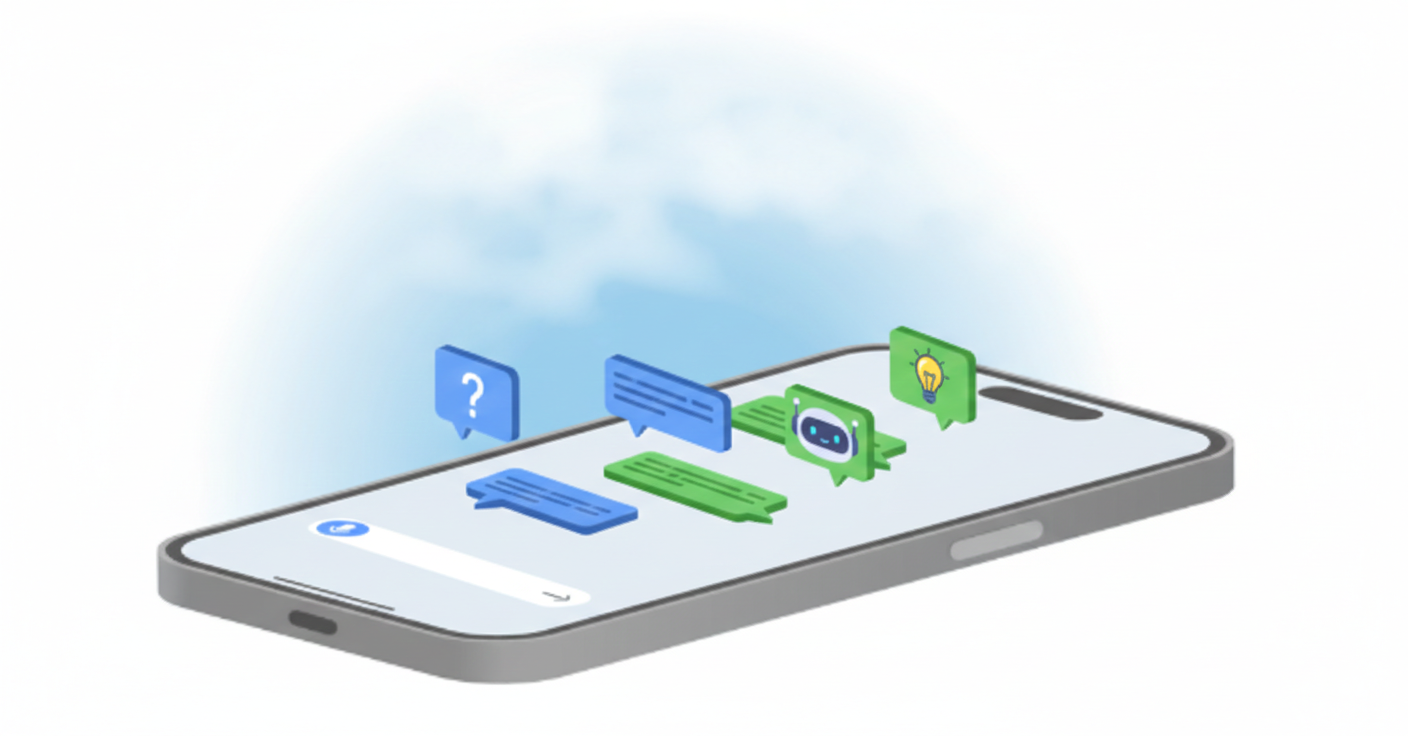 Location-based service illustration